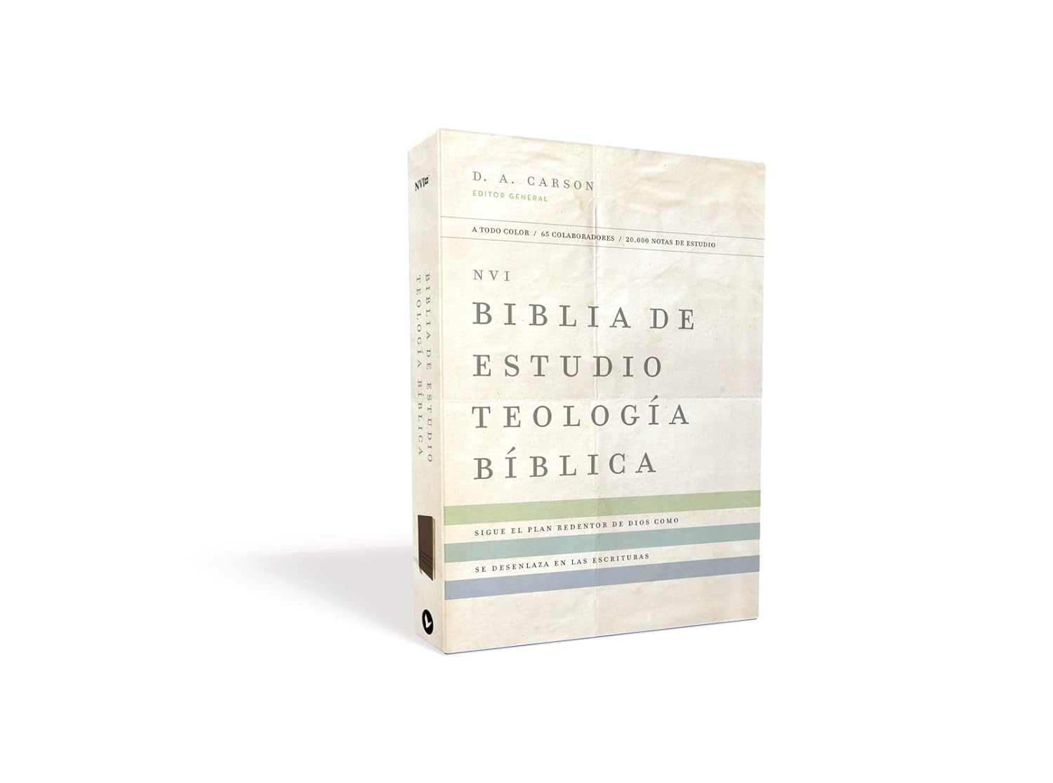 NVI, Biblia de Estudio Teología Bíblica, Interior a cuatro colores, Leathersoft, Café, con Índice: Sigue el plan redentor de Dios como se desenlaza en las Escrituras