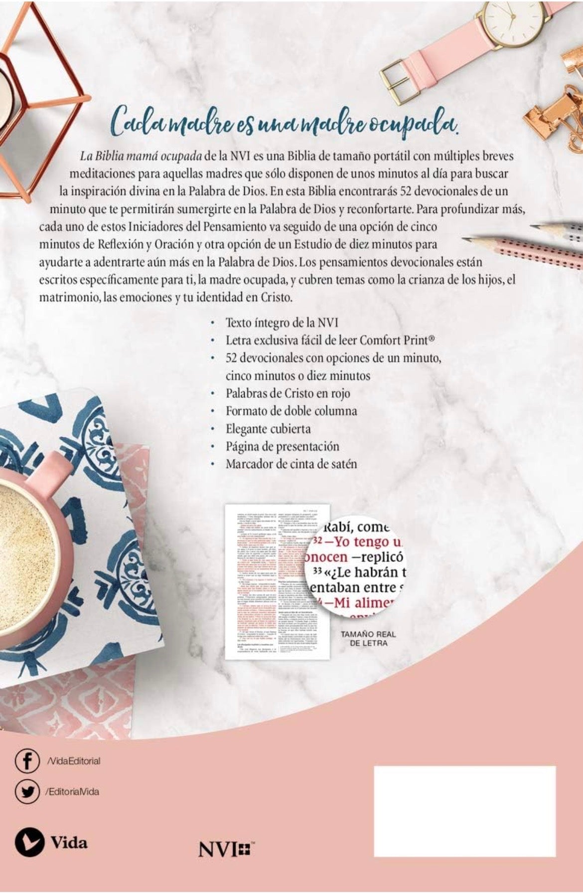 Biblia de la mamá ocupada: Inspiración diaria aún cuando sólo tienes un minuto