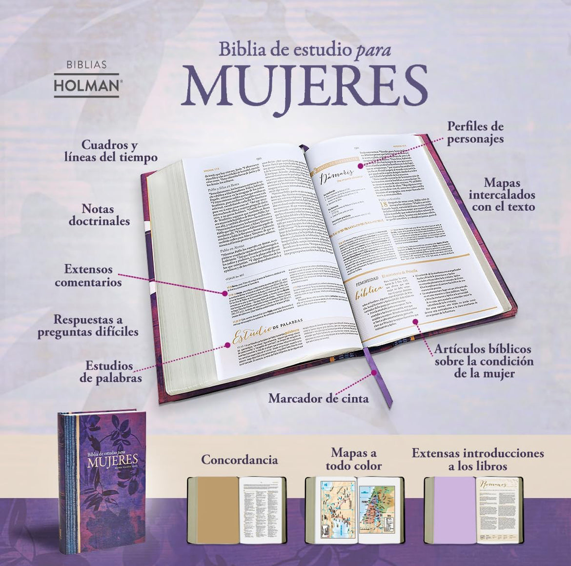 Biblia de Estudio para Mujeres RVR 1960