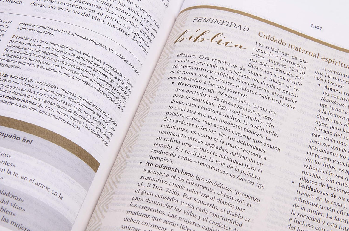 Biblia de Estudio para Mujeres RVR 1960