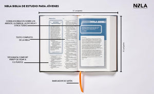 Biblia de Estudio para Jóvenes/NBLA/Tapa Dura - Azul