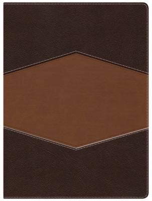 RVR 1960 Biblia de Estudio Holman, chocolate/terracota, símil piel