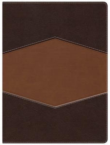 RVR 1960 Biblia de Estudio Holman, chocolate/terracota, símil piel